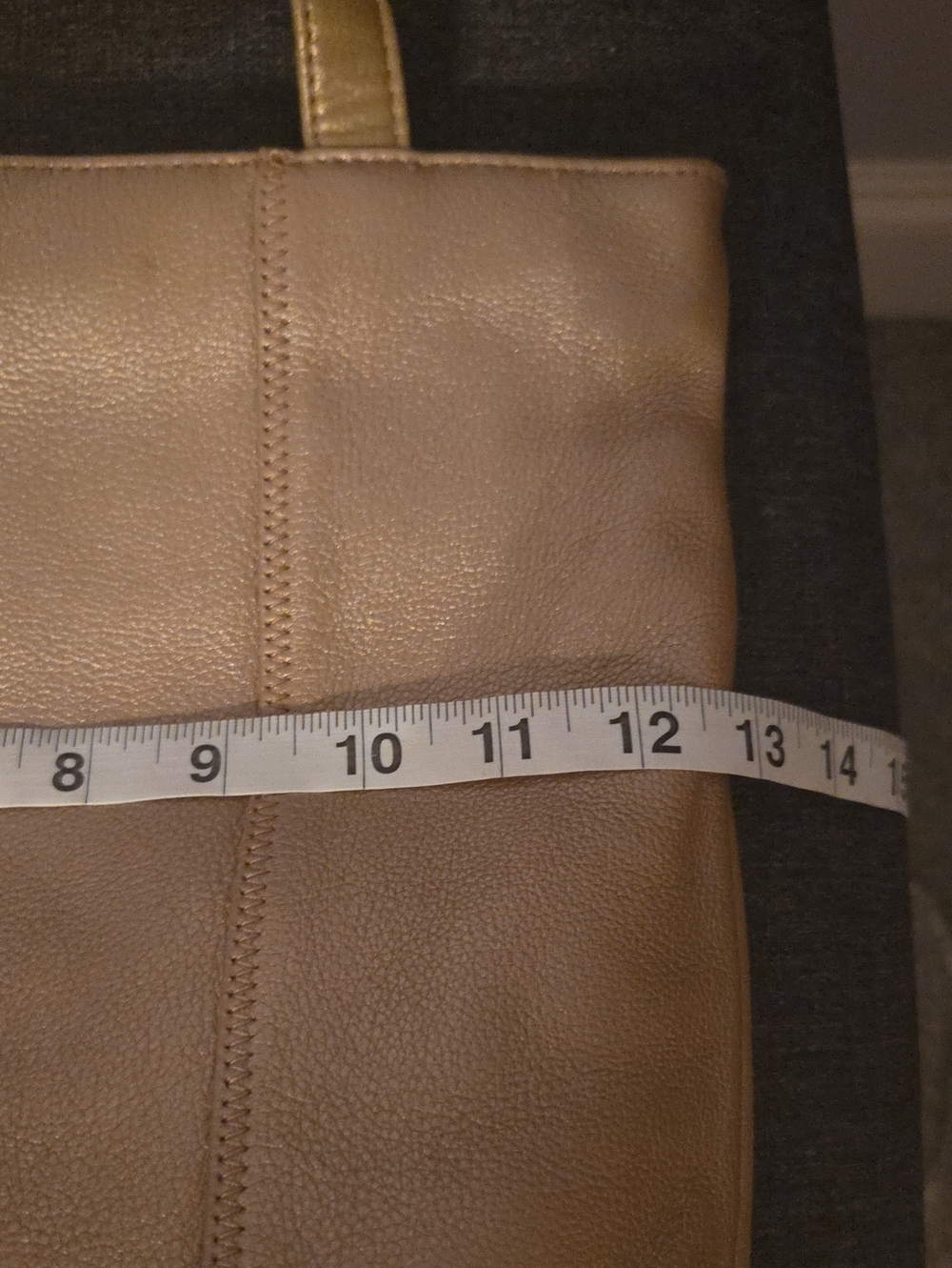 The Sak Metallic Gold Leather Tote Bag - Picture 15 of 16